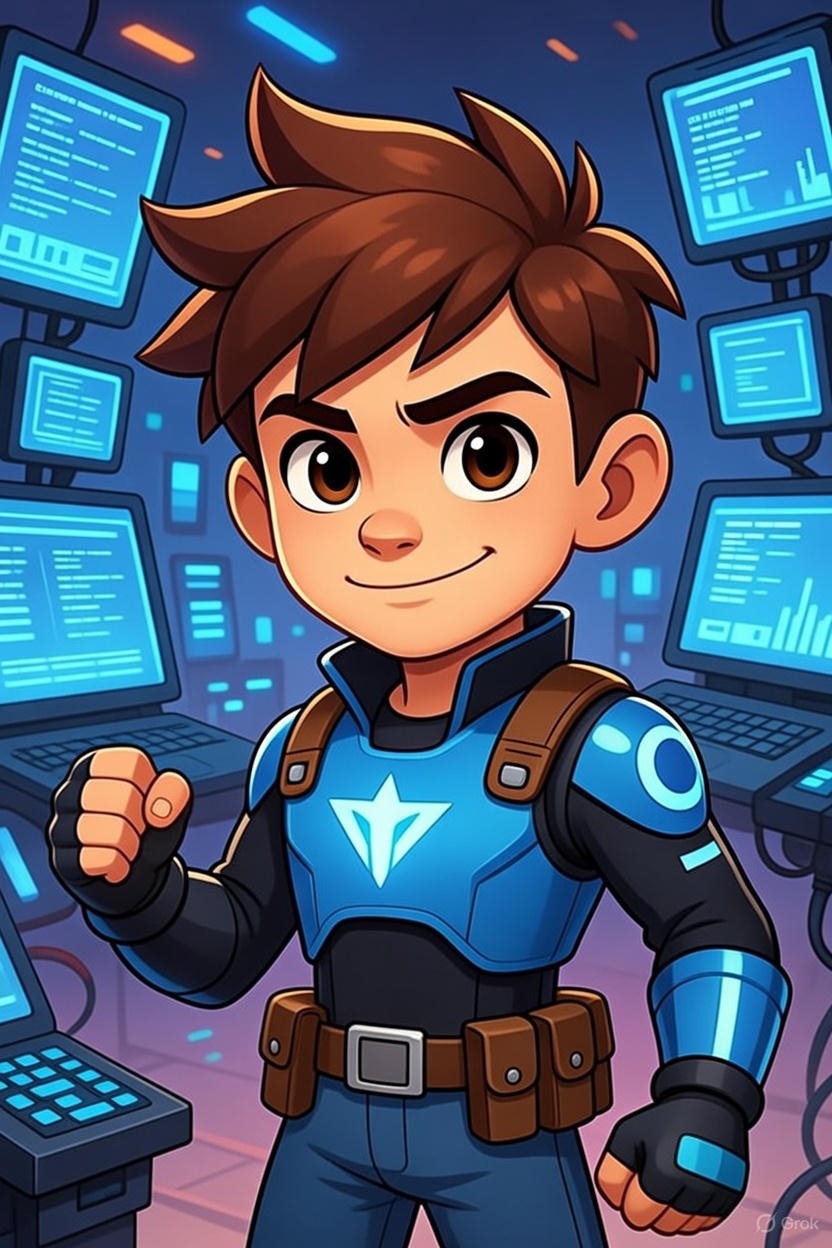 Cyber Jack, the Monster Deck mascot